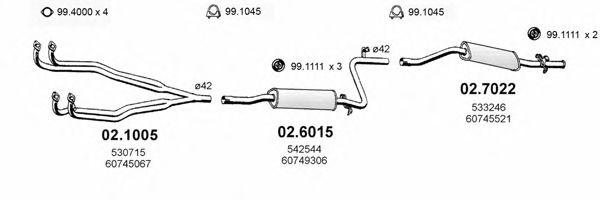 ART0044 ASSO Exhaust System Exhaust System