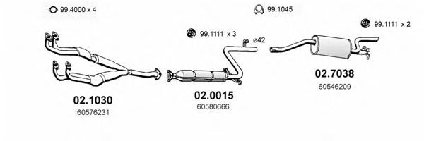 ART0069 ASSO Exhaust System Exhaust System