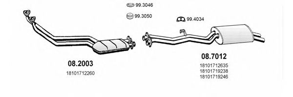 ART0323 ASSO Exhaust System Exhaust System