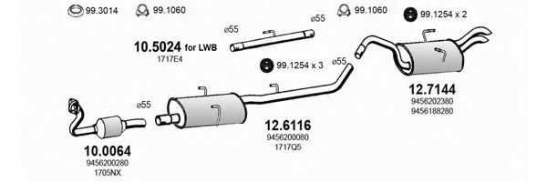 ART2802 ASSO Exhaust System Exhaust System