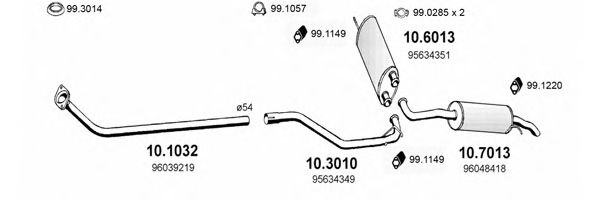ART0489 ASSO Exhaust System Exhaust System