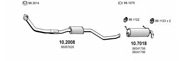 ART0501 ASSO Exhaust System Exhaust System