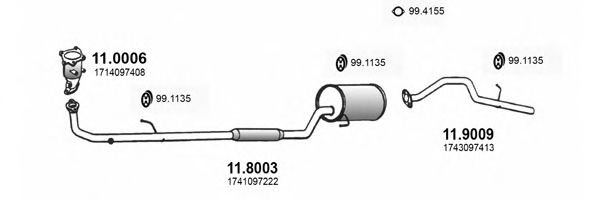 ART3291 ASSO Exhaust System Exhaust System