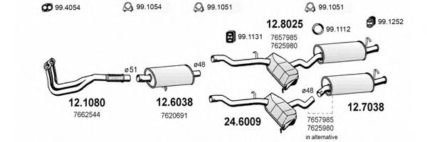 ART0606 ASSO Exhaust System Exhaust System