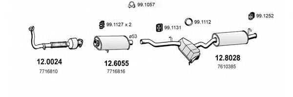 ART0617 ASSO Exhaust System Exhaust System