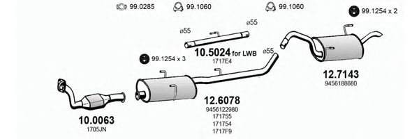 ART2827 ASSO Exhaust System