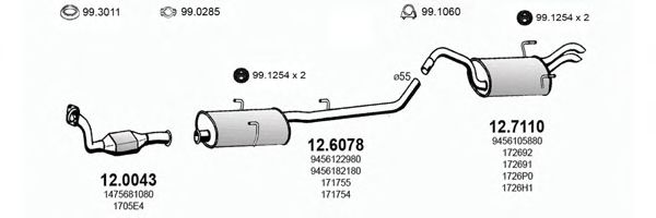 ART0691 ASSO Exhaust System Exhaust System