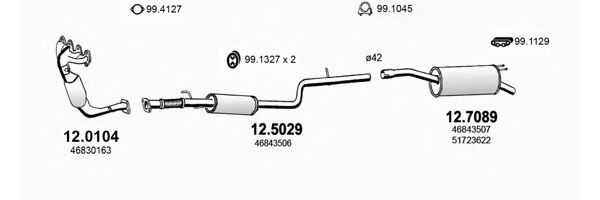 ART3308 ASSO Exhaust System Exhaust System