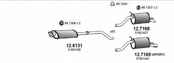 ART3325 ASSO Exhaust System Exhaust System