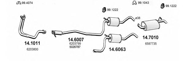 ART0909 ASSO Exhaust System Exhaust System