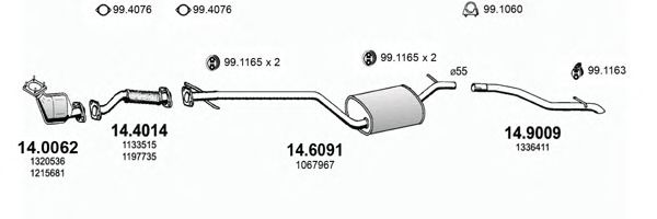 ART2844 ASSO Exhaust System Exhaust System