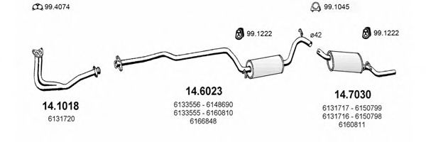 ART1008 ASSO Exhaust System Exhaust System