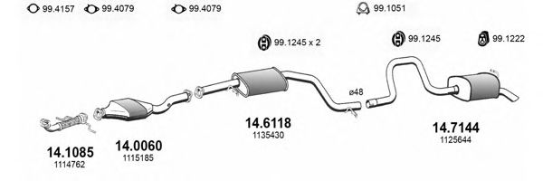 ART3339 ASSO Exhaust System Exhaust System
