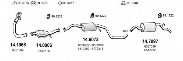 ART1035 ASSO Exhaust System Exhaust System