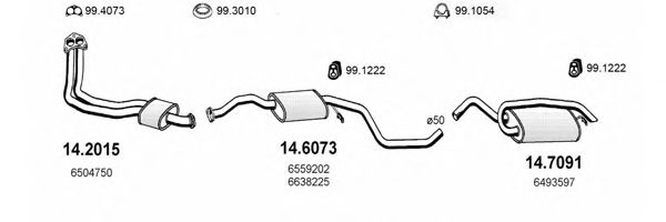 ART1041 ASSO Exhaust System Exhaust System