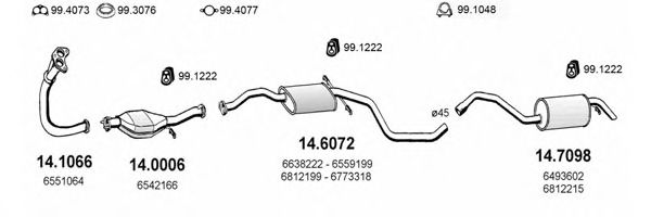 ART1089 ASSO Exhaust System Exhaust System
