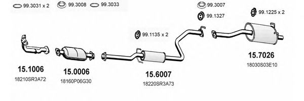 ART1110 ASSO Exhaust System Exhaust System