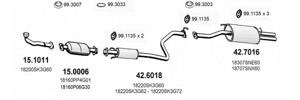 ART1124 ASSO Exhaust System Exhaust System