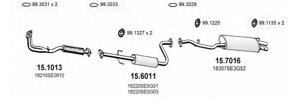 ART1130 ASSO Exhaust System Exhaust System