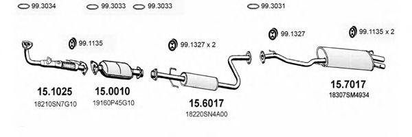 ART1131 ASSO Exhaust System Exhaust System