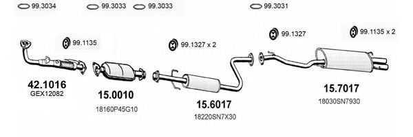 ART1133 ASSO Exhaust System Exhaust System