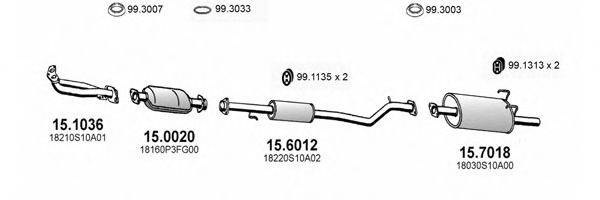ART1142 ASSO Exhaust System Exhaust System