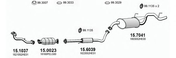 ART2860 ASSO Exhaust System Exhaust System