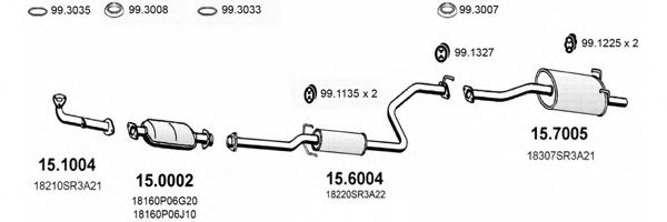 ART1143 ASSO Exhaust System Exhaust System
