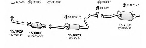 ART3410 ASSO Exhaust System Exhaust System