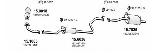 ART3412 ASSO Exhaust System Exhaust System