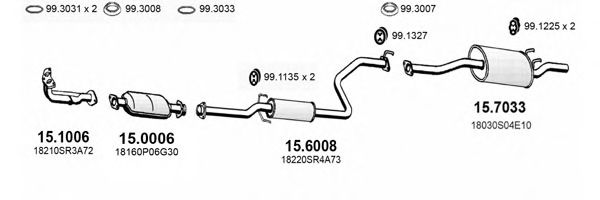 ART3406 ASSO Exhaust System Exhaust System