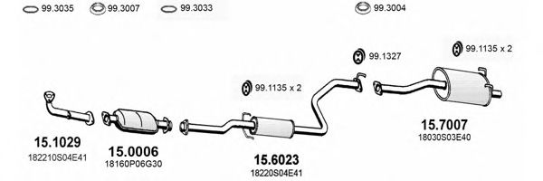 ART1144 ASSO Exhaust System Exhaust System
