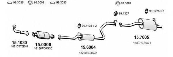 ART1146 ASSO Exhaust System Exhaust System