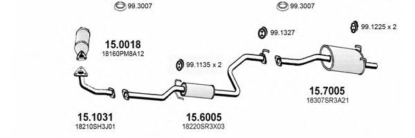 ART1147 ASSO Exhaust System Exhaust System