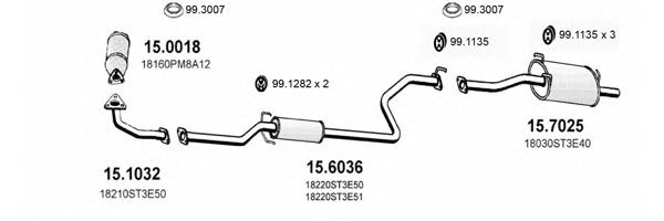 ART1149 ASSO Exhaust System Exhaust System