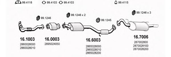 ART1155 ASSO Exhaust System Exhaust System