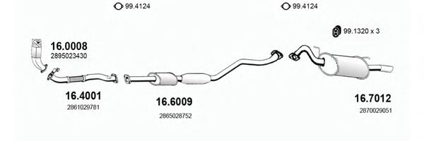 ART1167 ASSO Exhaust System Exhaust System