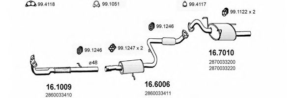 ART1174 ASSO Exhaust System Exhaust System