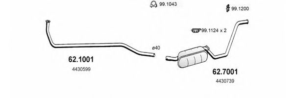 ART1192 ASSO Exhaust System Exhaust System