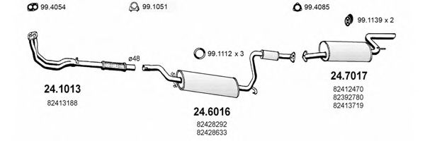 ART1240 ASSO Exhaust System Exhaust System