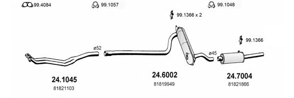 ART1261 ASSO Exhaust System Exhaust System