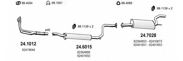 ART1262 ASSO Exhaust System Exhaust System