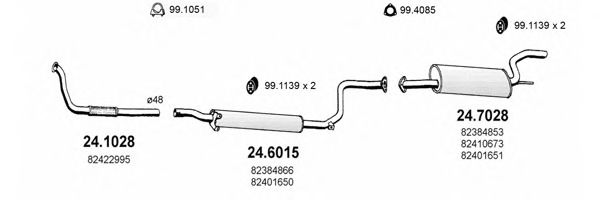 ART1266 ASSO Exhaust System Exhaust System