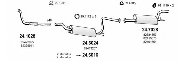 ART1267 ASSO Exhaust System Exhaust System