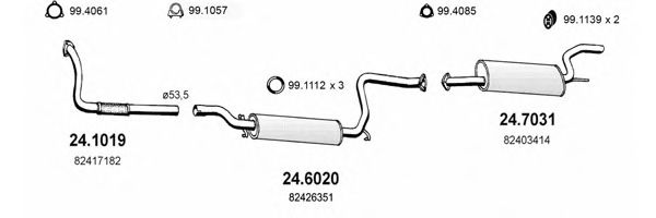 ART1269 ASSO Exhaust System Exhaust System