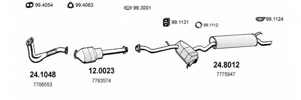 ART1277 ASSO Exhaust System Exhaust System