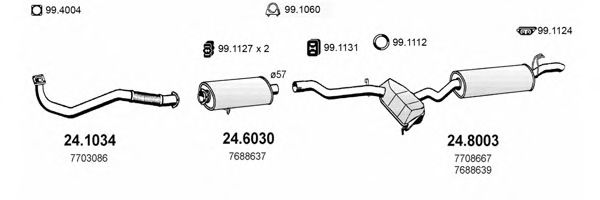 ART1279 ASSO Exhaust System Exhaust System