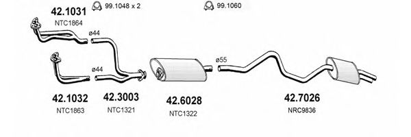 ART1345 ASSO Exhaust System