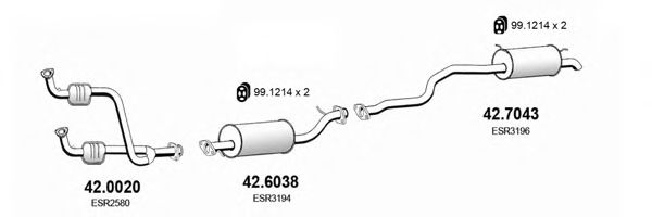 ART1346 ASSO Exhaust System Exhaust System