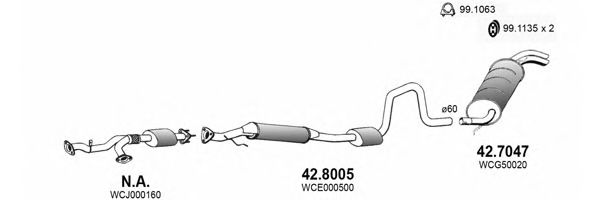ART3416 ASSO Exhaust System Exhaust System